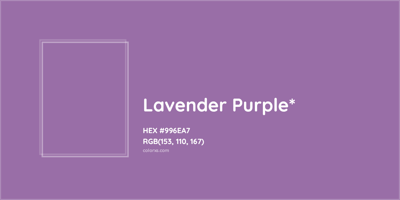 HEX #996EA7 Color Name, Color Code, Palettes, Similar Paints, Images
