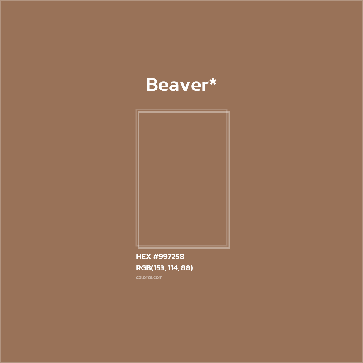 HEX #997258 Color Name, Color Code, Palettes, Similar Paints, Images