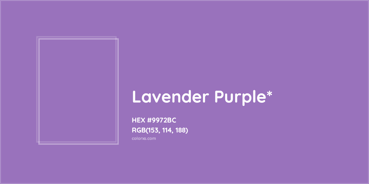 HEX #9972BC Color Name, Color Code, Palettes, Similar Paints, Images