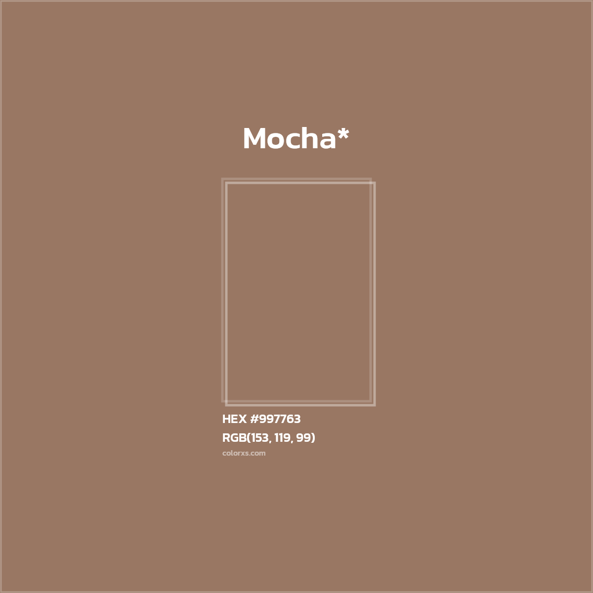 HEX #997763 Color Name, Color Code, Palettes, Similar Paints, Images