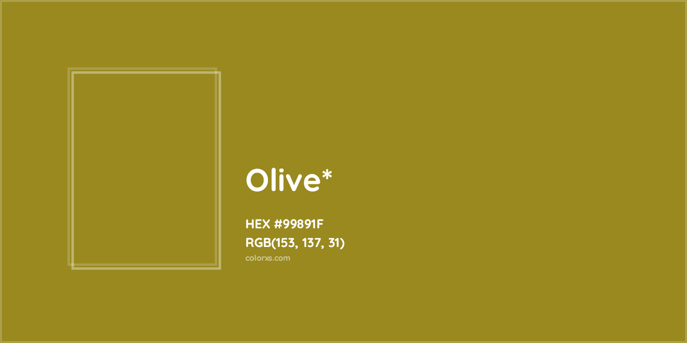 HEX #99891F Color Name, Color Code, Palettes, Similar Paints, Images
