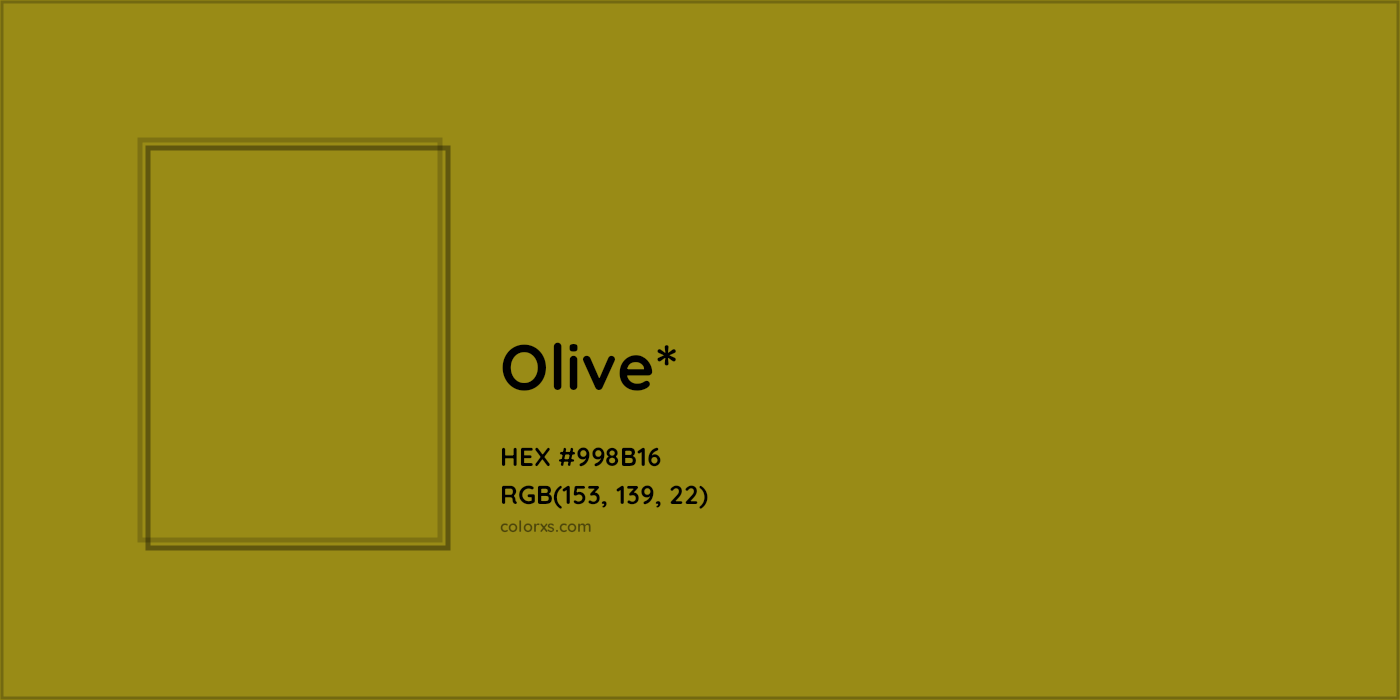 HEX #998B16 Color Name, Color Code, Palettes, Similar Paints, Images
