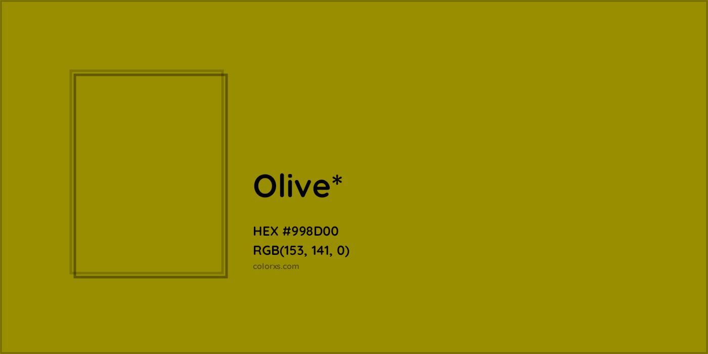 HEX #998D00 Color Name, Color Code, Palettes, Similar Paints, Images