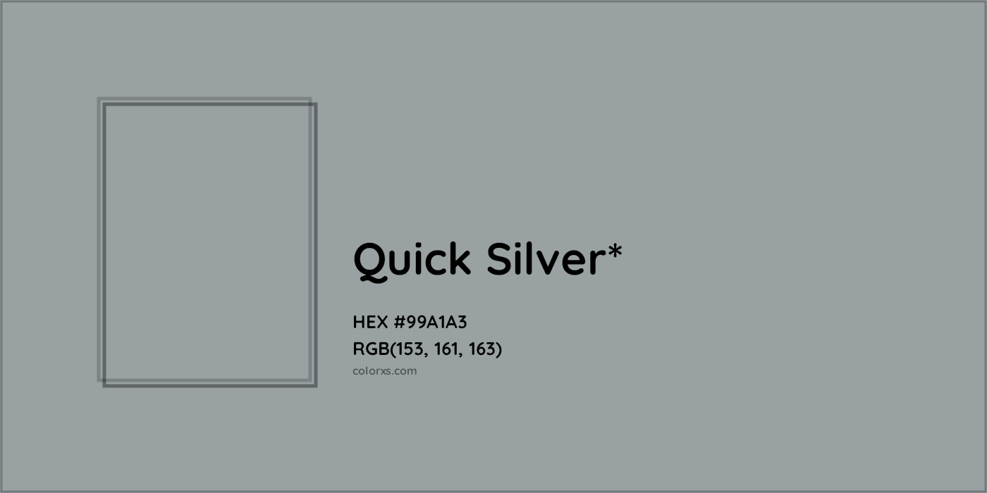 HEX #99A1A3 Color Name, Color Code, Palettes, Similar Paints, Images