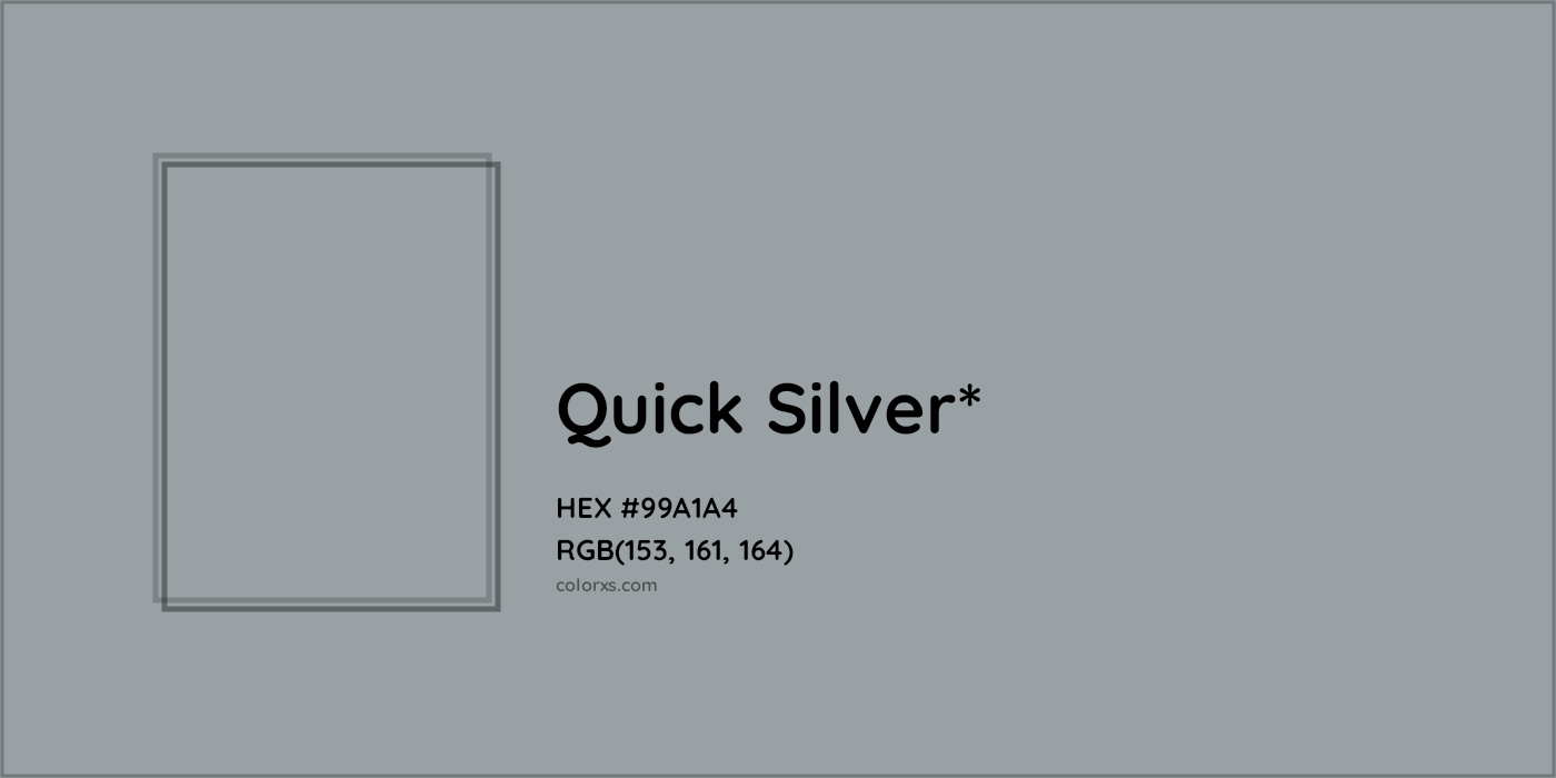 HEX #99A1A4 Color Name, Color Code, Palettes, Similar Paints, Images