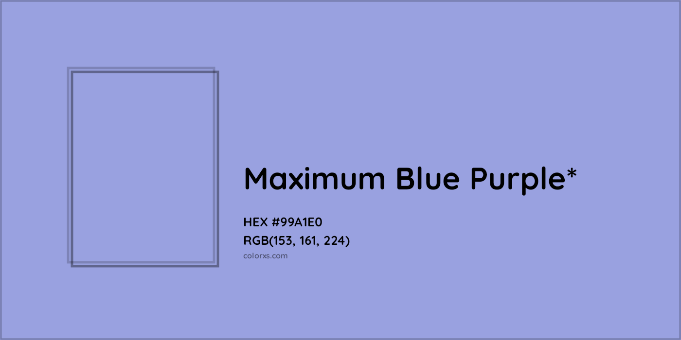 HEX #99A1E0 Color Name, Color Code, Palettes, Similar Paints, Images