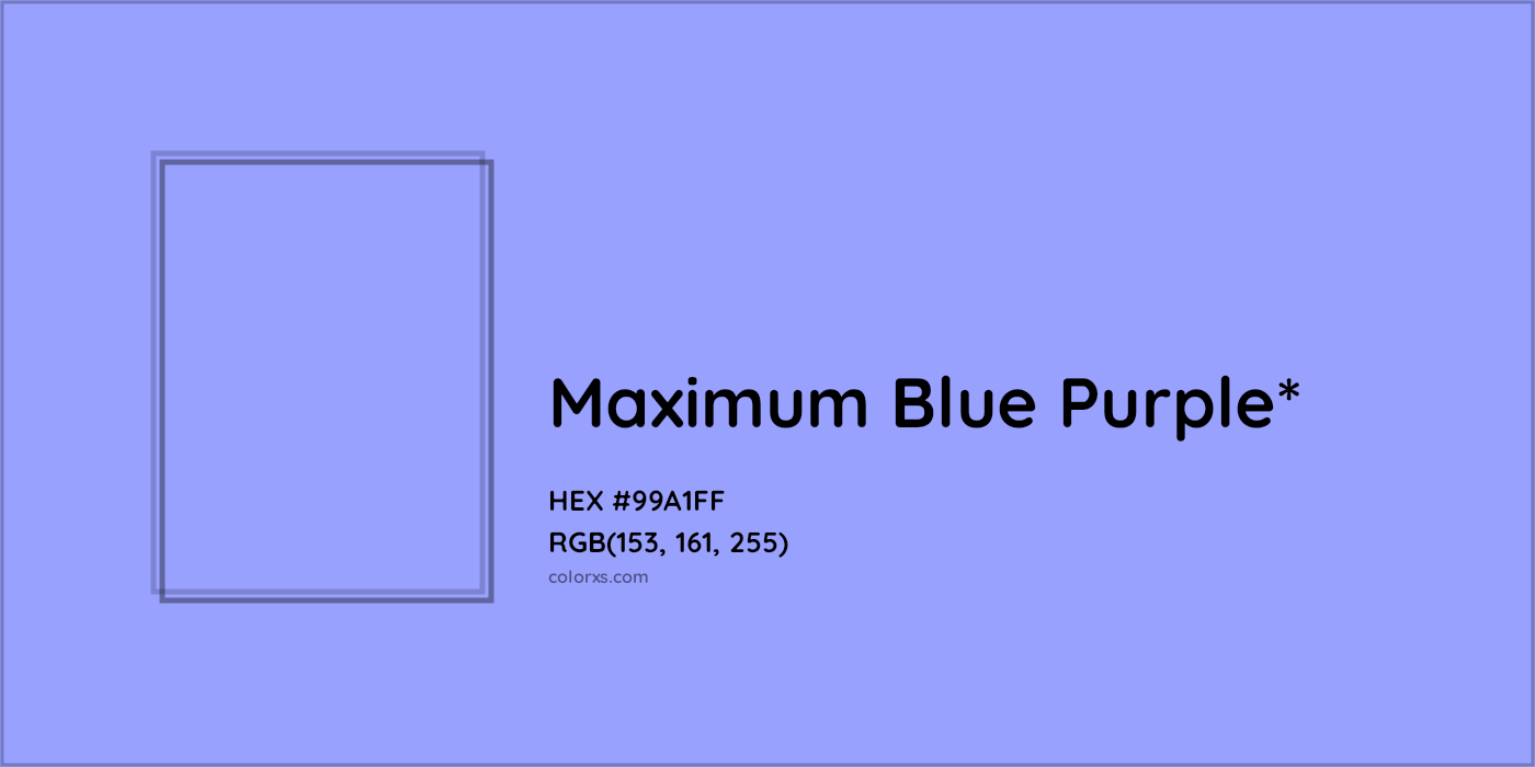 HEX #99A1FF Color Name, Color Code, Palettes, Similar Paints, Images