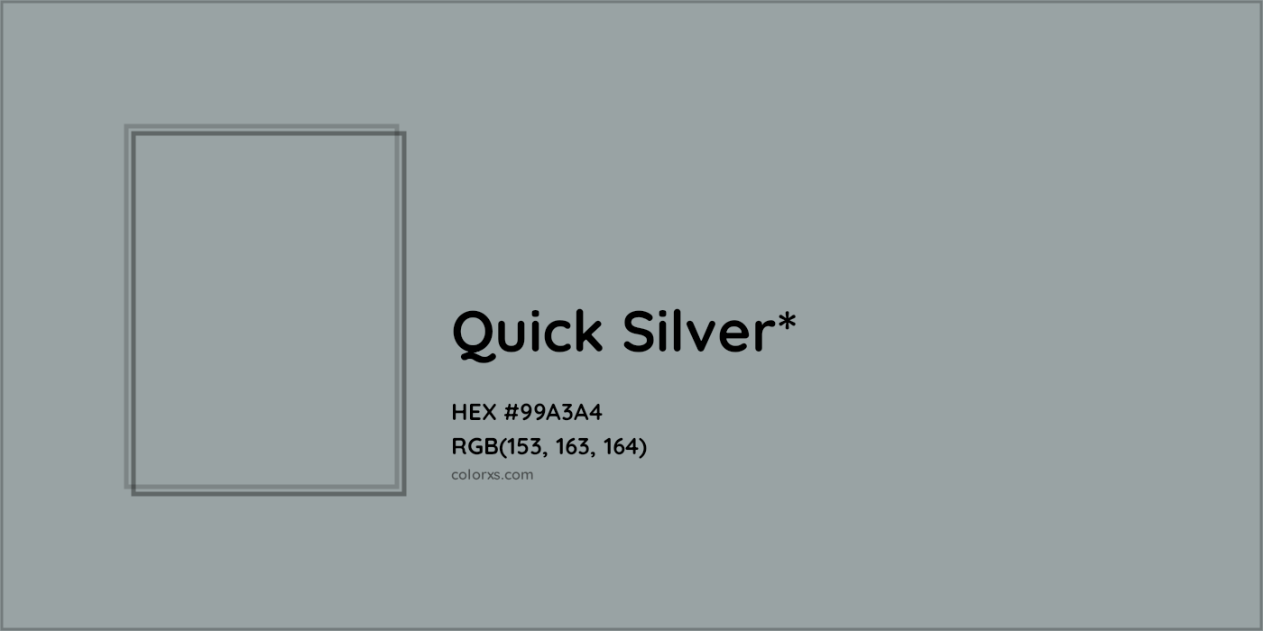 HEX #99A3A4 Color Name, Color Code, Palettes, Similar Paints, Images