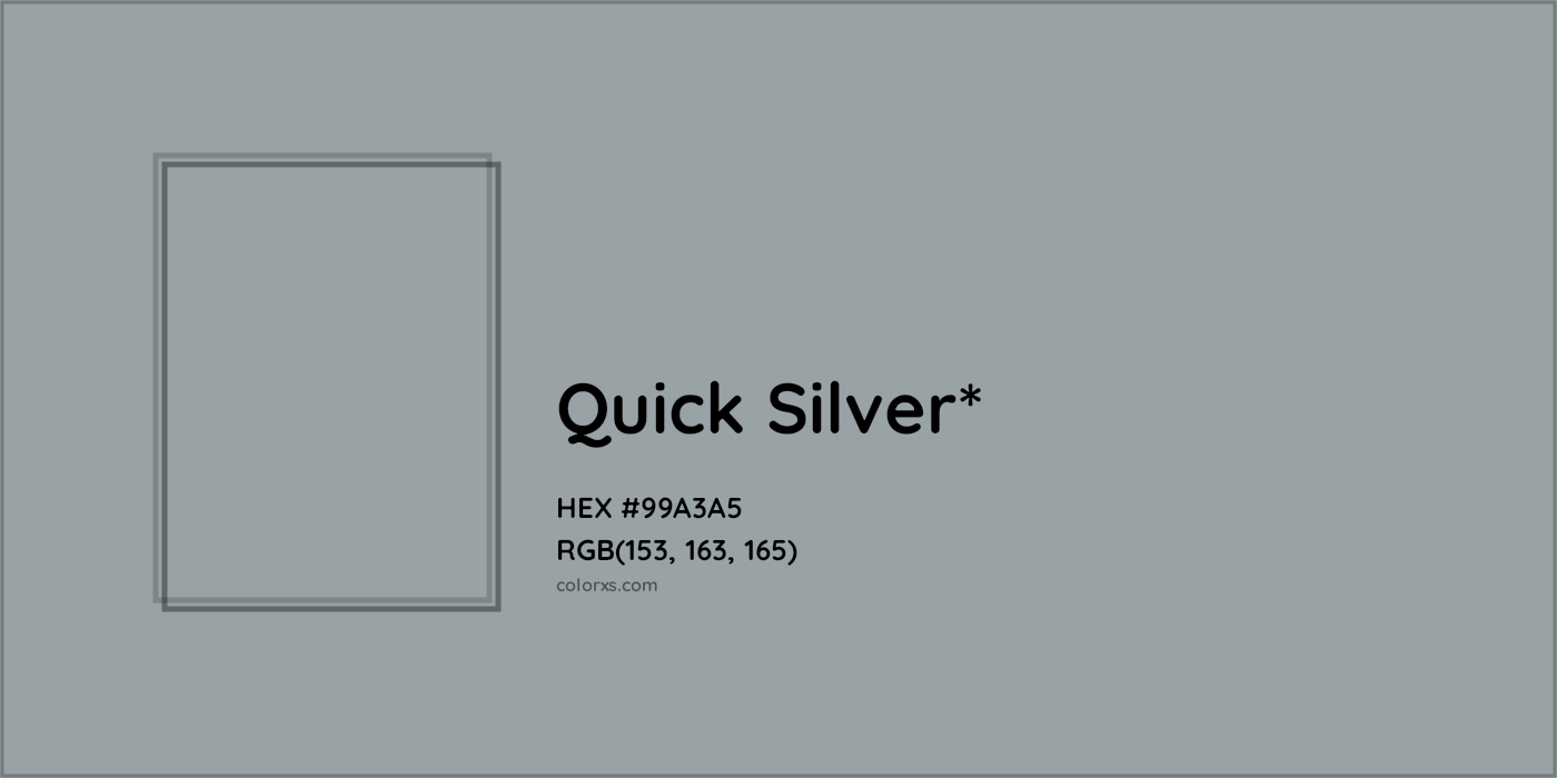 HEX #99A3A5 Color Name, Color Code, Palettes, Similar Paints, Images