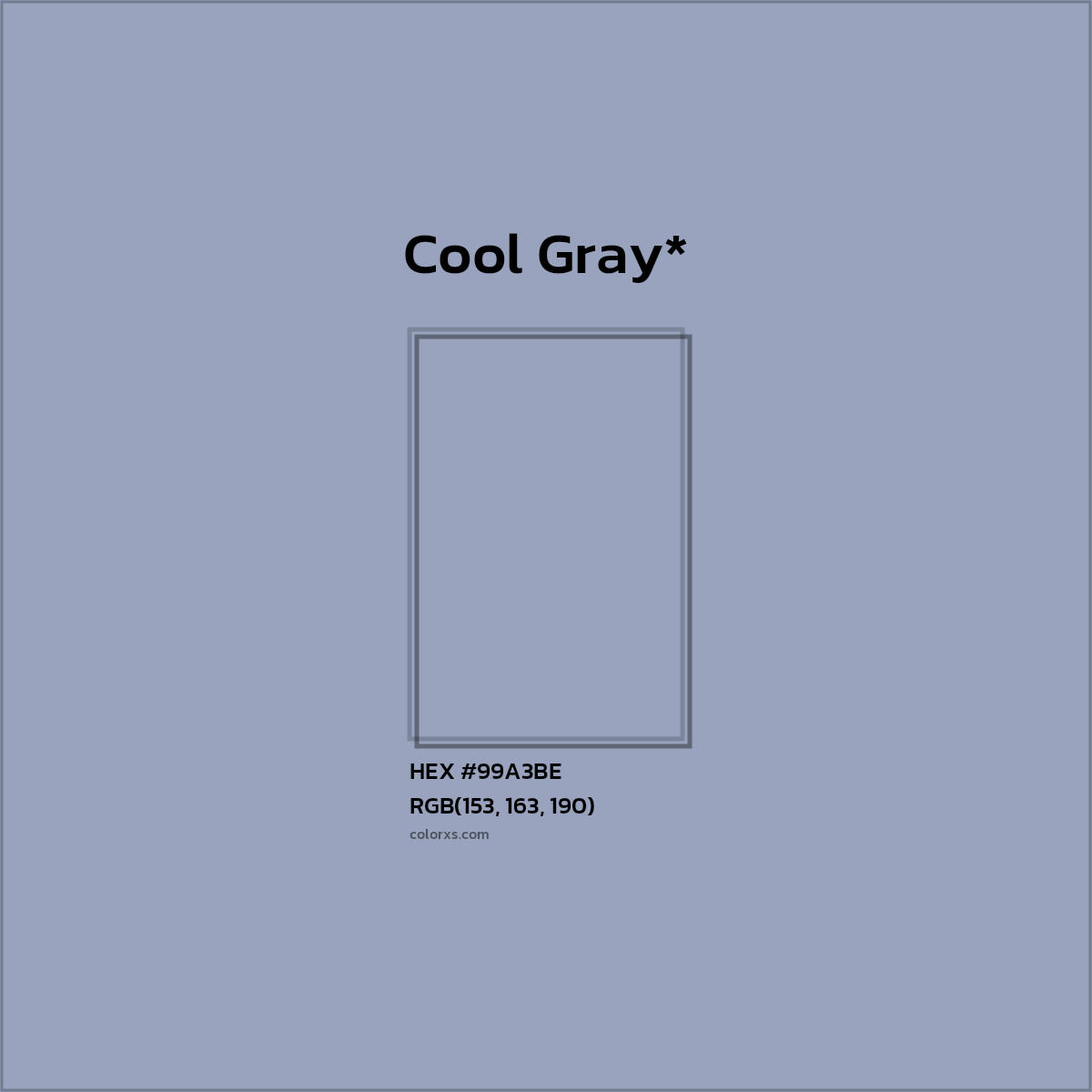 HEX #99A3BE Color Name, Color Code, Palettes, Similar Paints, Images