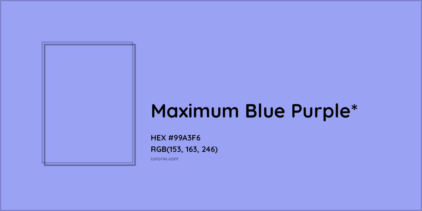 HEX #99A3F6 Color Name, Color Code, Palettes, Similar Paints, Images