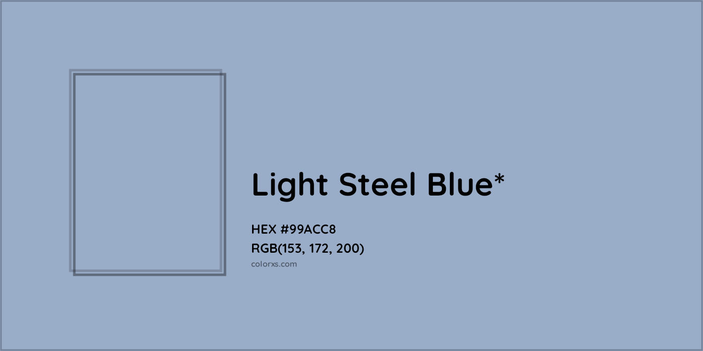 HEX #99ACC8 Color Name, Color Code, Palettes, Similar Paints, Images