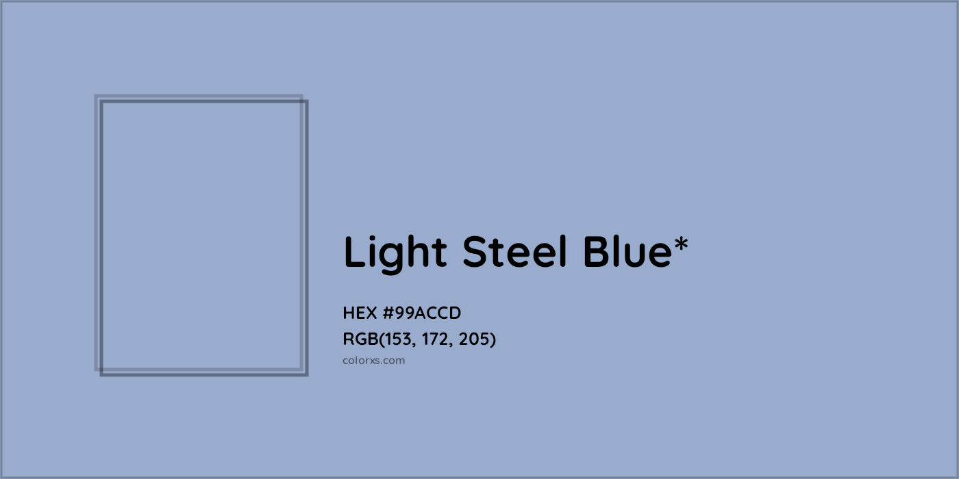 HEX #99ACCD Color Name, Color Code, Palettes, Similar Paints, Images