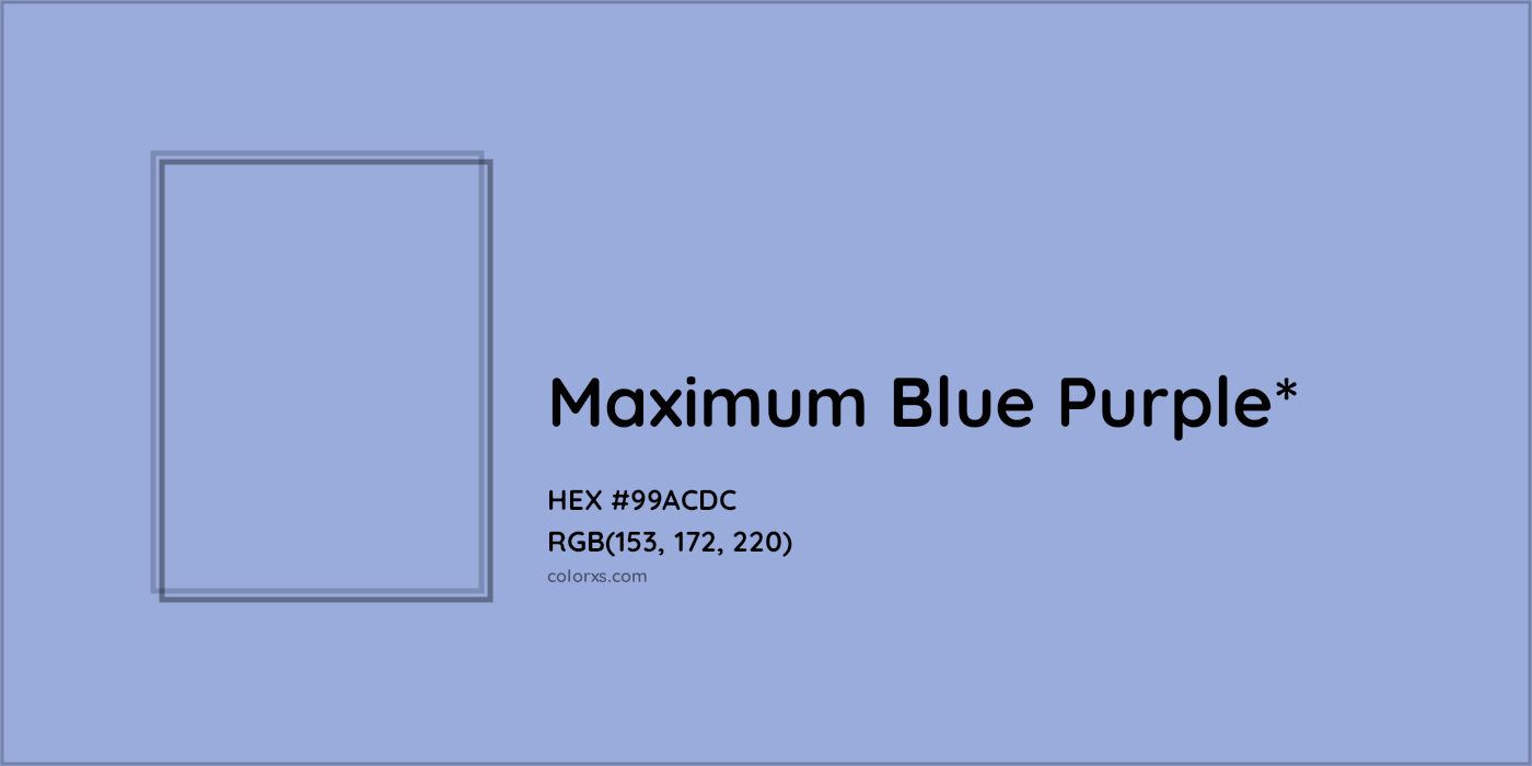 HEX #99ACDC Color Name, Color Code, Palettes, Similar Paints, Images