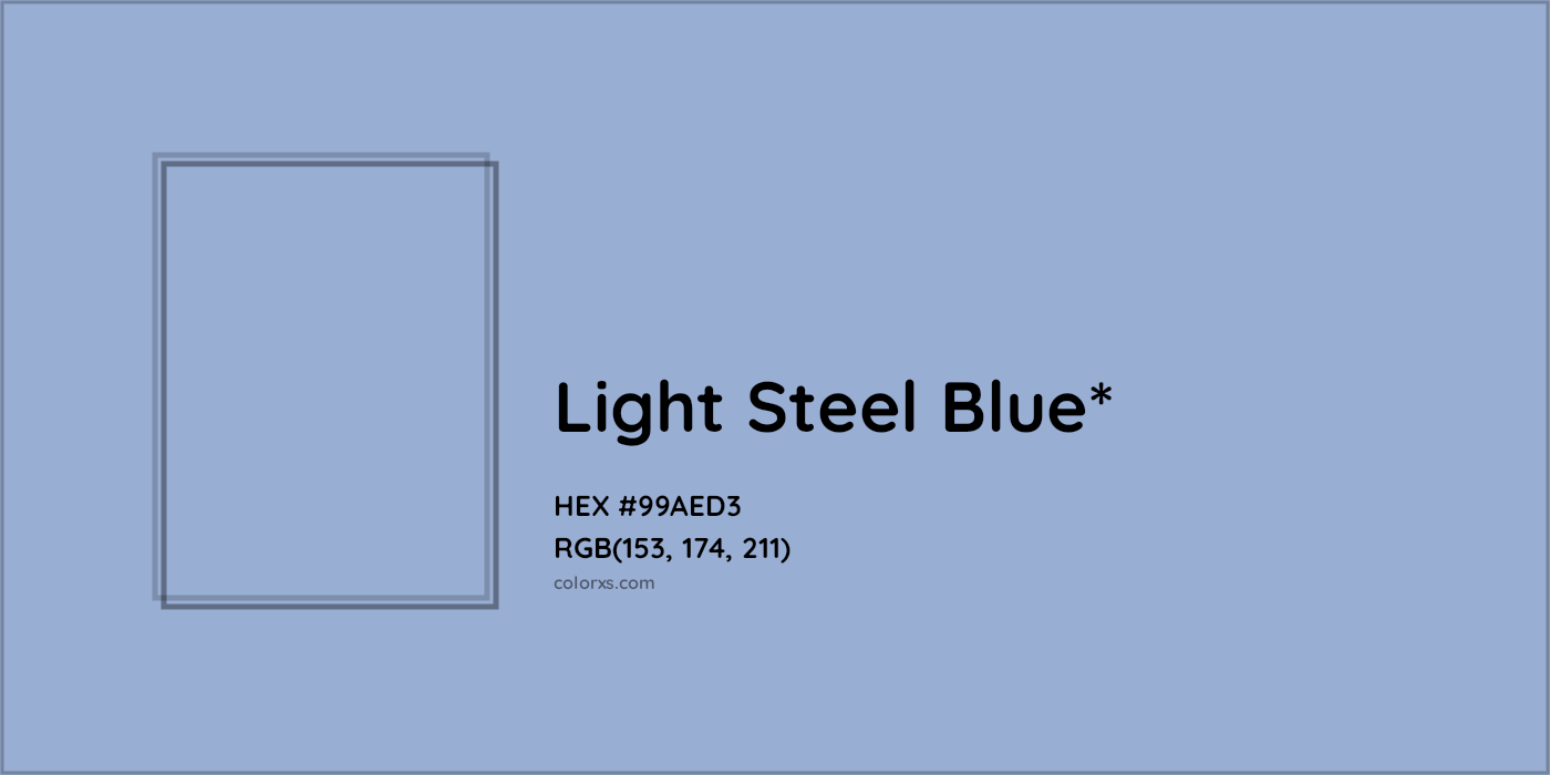 HEX #99AED3 Color Name, Color Code, Palettes, Similar Paints, Images