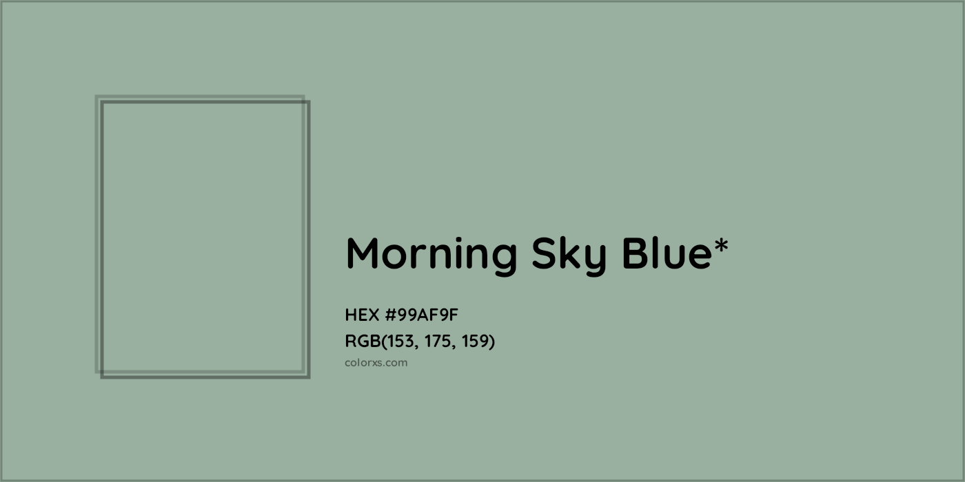 HEX #99AF9F Color Name, Color Code, Palettes, Similar Paints, Images