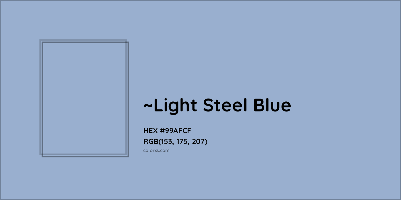 HEX #99AFCF Color Name, Color Code, Palettes, Similar Paints, Images