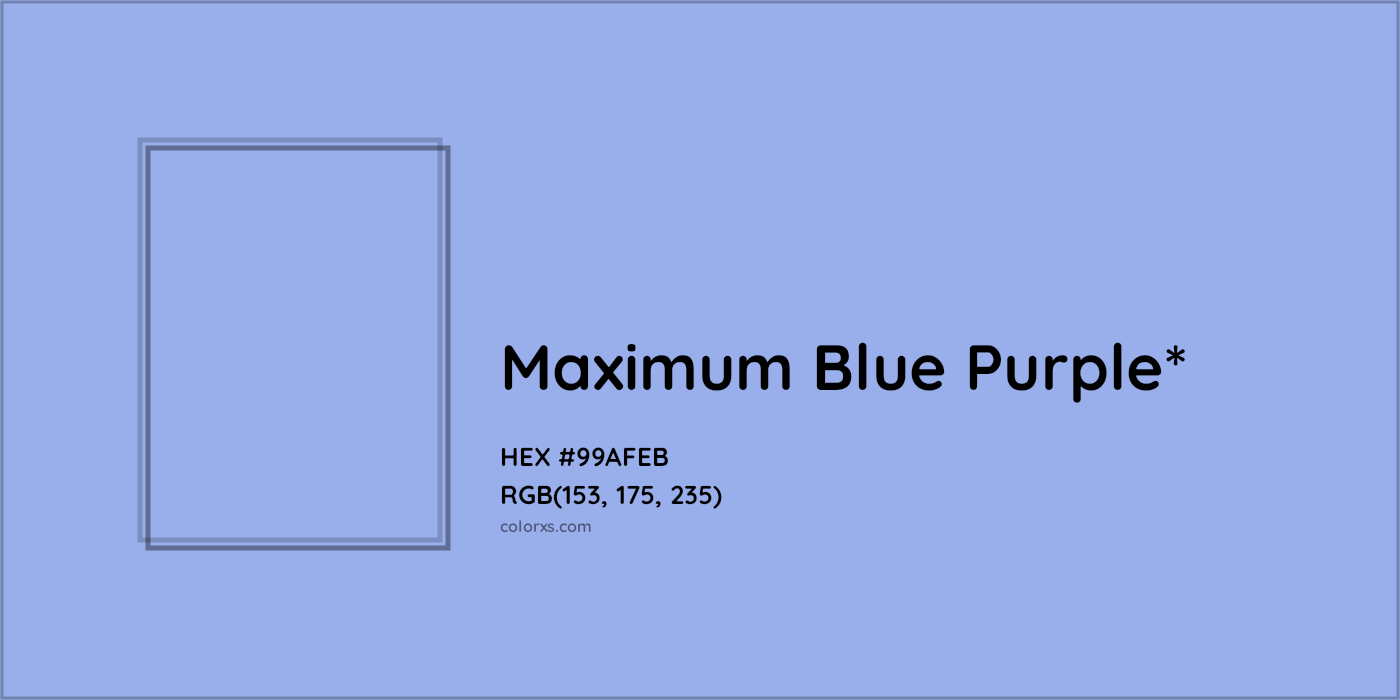 HEX #99AFEB Color Name, Color Code, Palettes, Similar Paints, Images