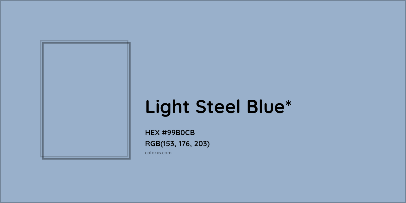 HEX #99B0CB Color Name, Color Code, Palettes, Similar Paints, Images