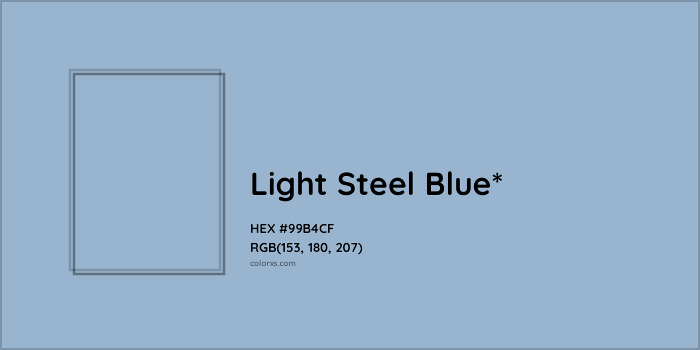 HEX #99B4CF Color Name, Color Code, Palettes, Similar Paints, Images
