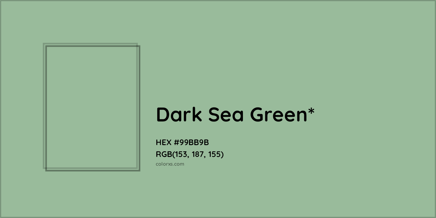 HEX #99BB9B Color Name, Color Code, Palettes, Similar Paints, Images