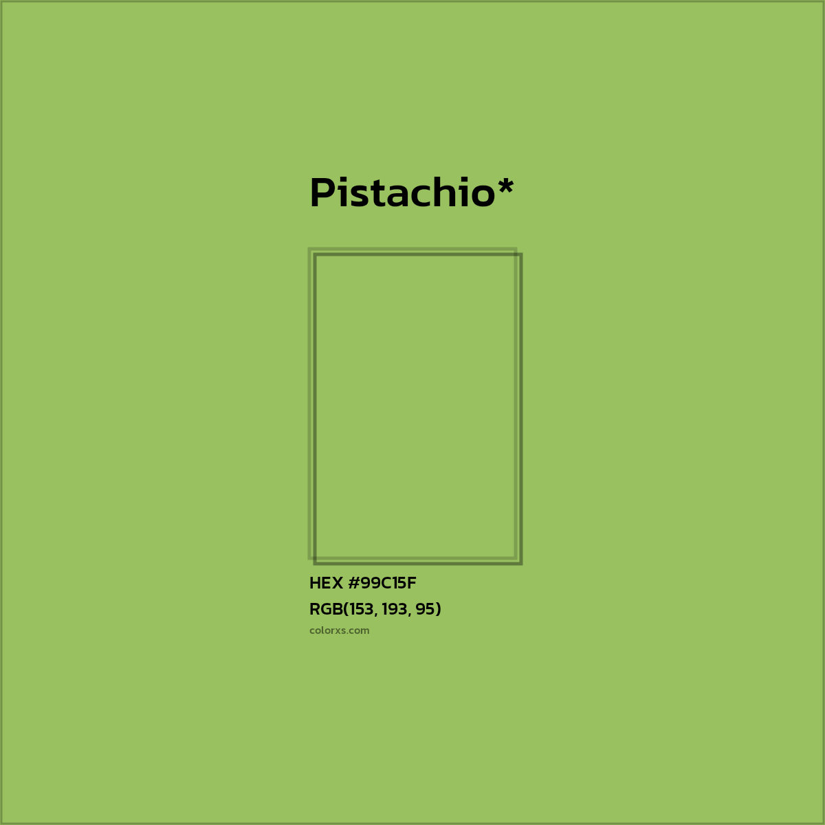 HEX #99C15F Color Name, Color Code, Palettes, Similar Paints, Images