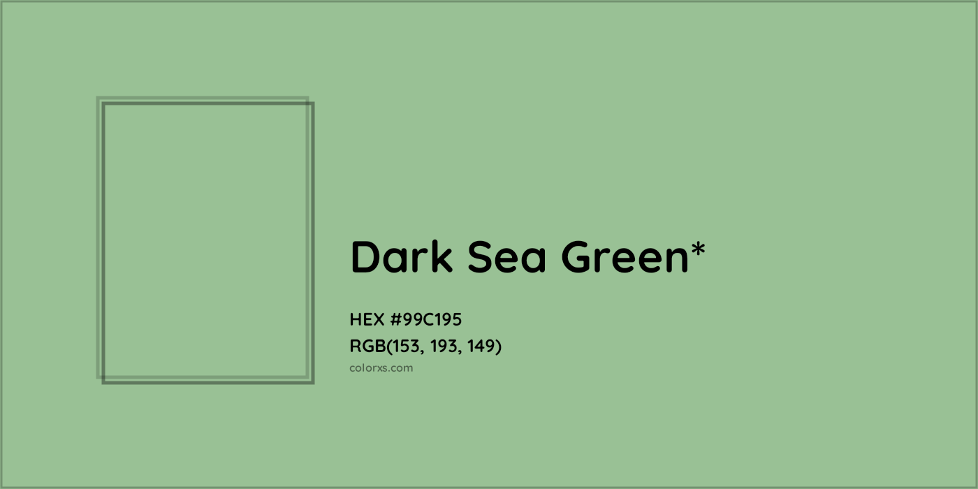 HEX #99C195 Color Name, Color Code, Palettes, Similar Paints, Images