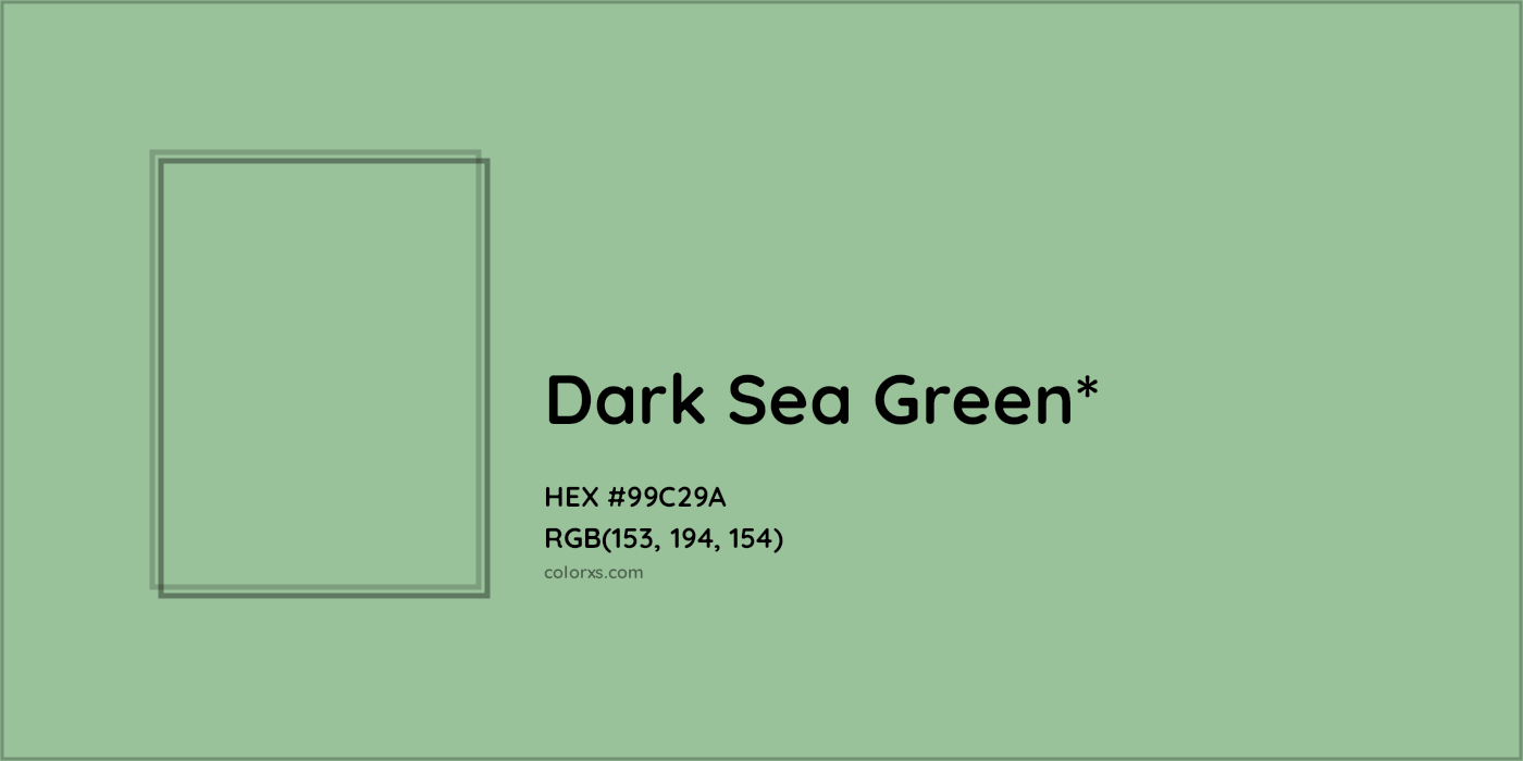 HEX #99C29A Color Name, Color Code, Palettes, Similar Paints, Images
