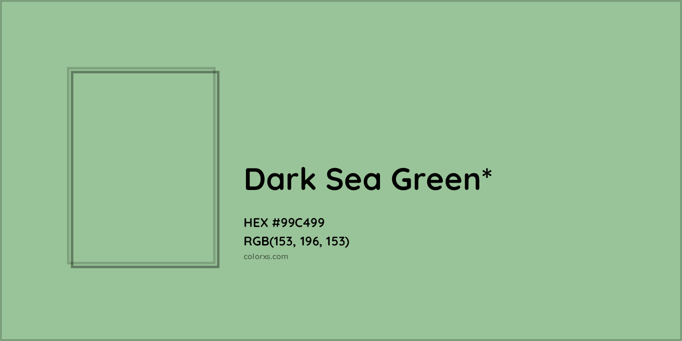HEX #99C499 Color Name, Color Code, Palettes, Similar Paints, Images