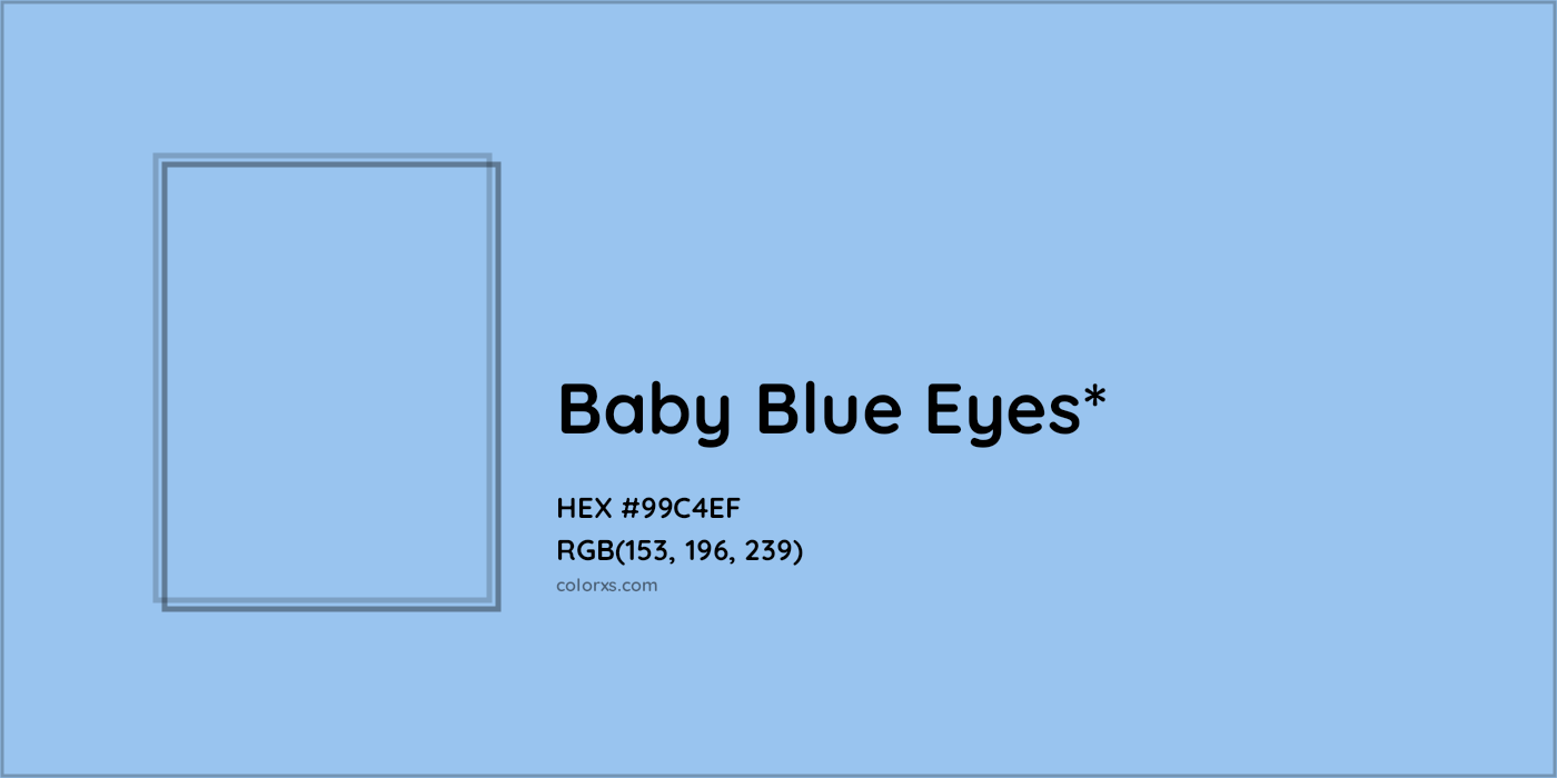 HEX #99C4EF Color Name, Color Code, Palettes, Similar Paints, Images