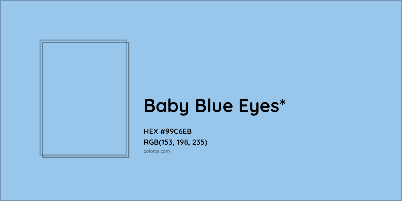HEX #99C6EB Color Name, Color Code, Palettes, Similar Paints, Images