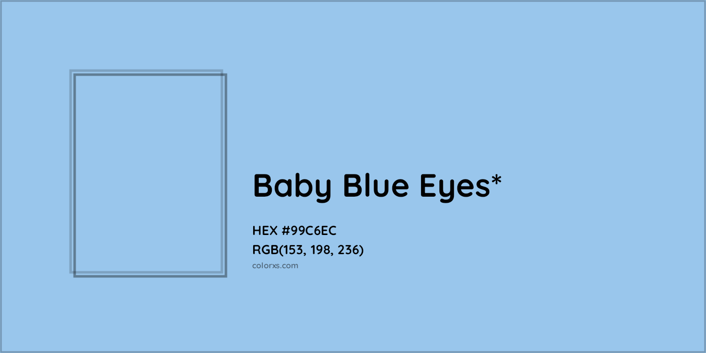 HEX #99C6EC Color Name, Color Code, Palettes, Similar Paints, Images