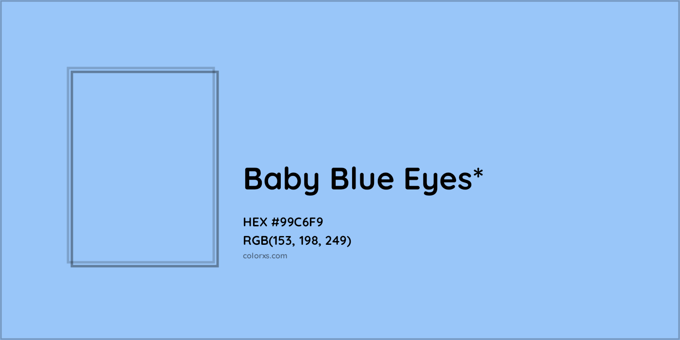 HEX #99C6F9 Color Name, Color Code, Palettes, Similar Paints, Images