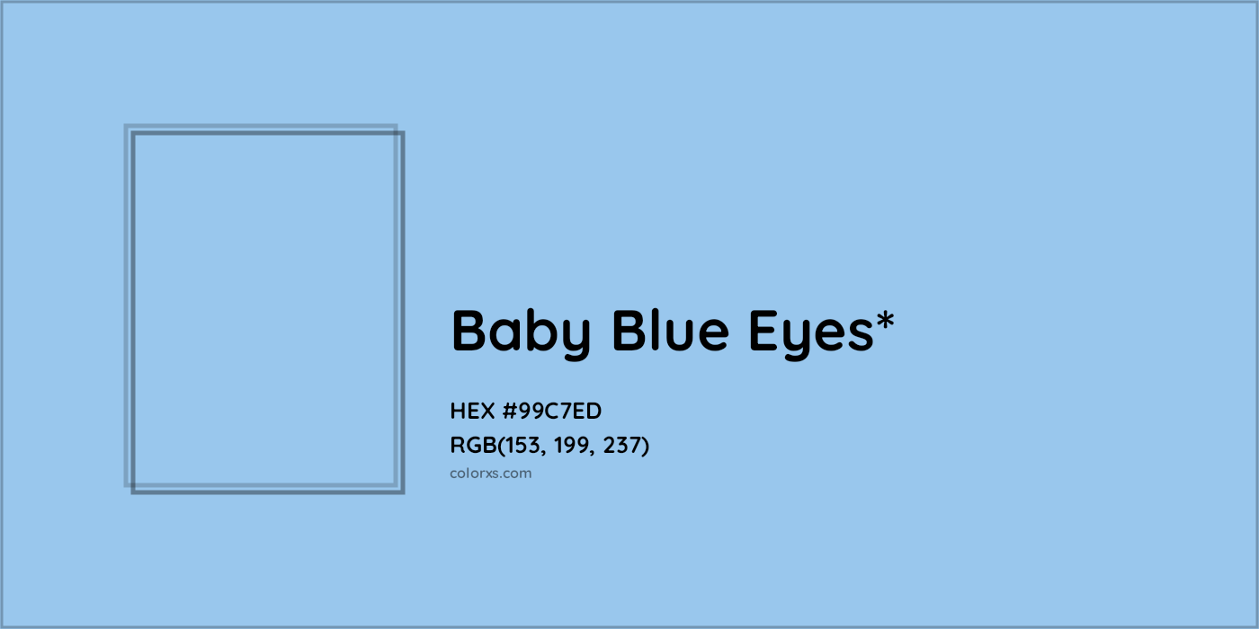 HEX #99C7ED Color Name, Color Code, Palettes, Similar Paints, Images