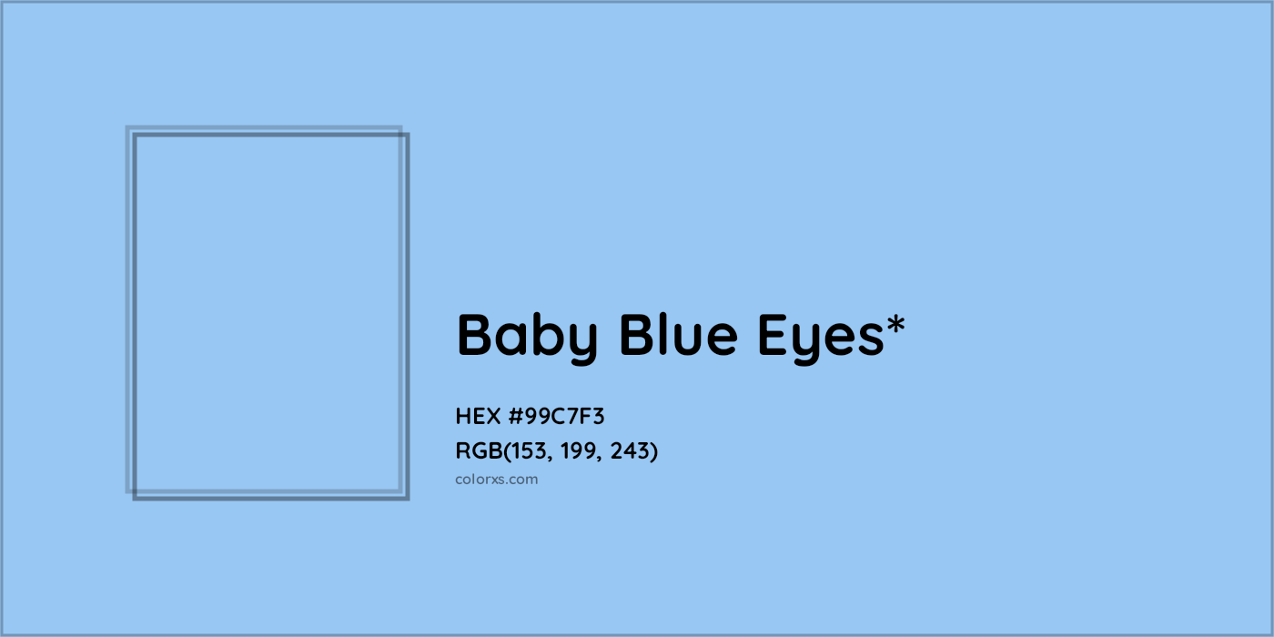 HEX #99C7F3 Color Name, Color Code, Palettes, Similar Paints, Images