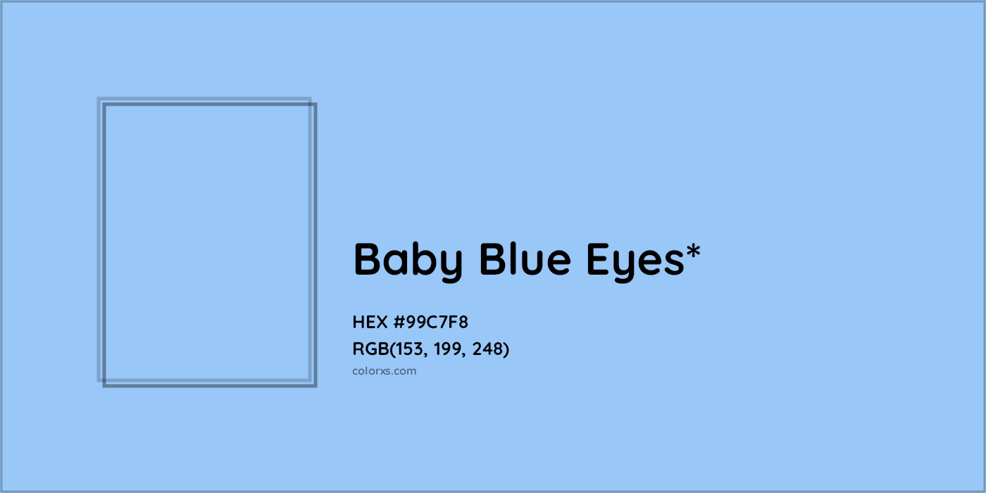 HEX #99C7F8 Color Name, Color Code, Palettes, Similar Paints, Images
