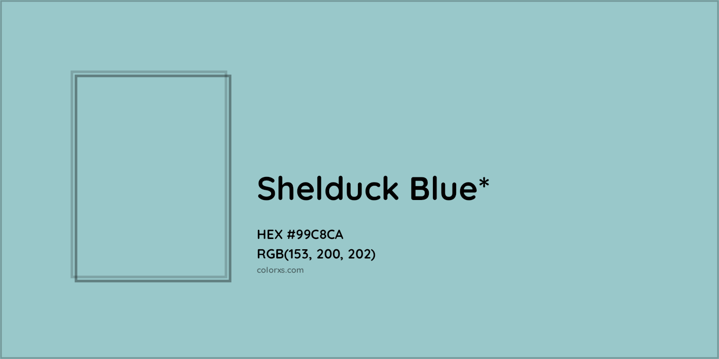 HEX #99C8CA Color Name, Color Code, Palettes, Similar Paints, Images
