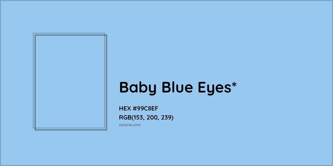 HEX #99C8EF Color Name, Color Code, Palettes, Similar Paints, Images