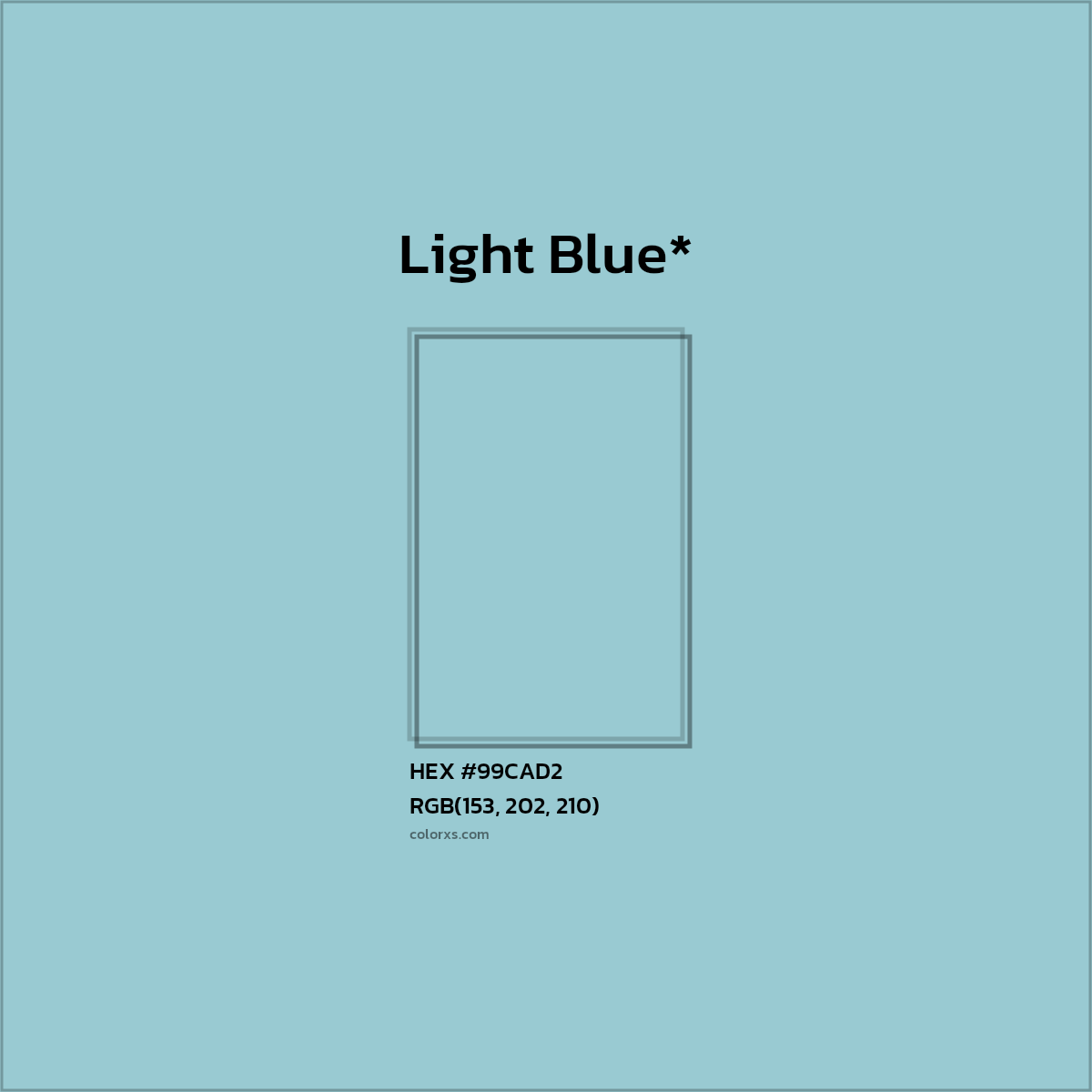 HEX #99CAD2 Color Name, Color Code, Palettes, Similar Paints, Images