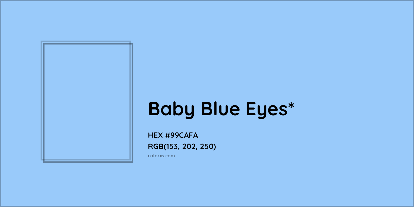 HEX #99CAFA Color Name, Color Code, Palettes, Similar Paints, Images