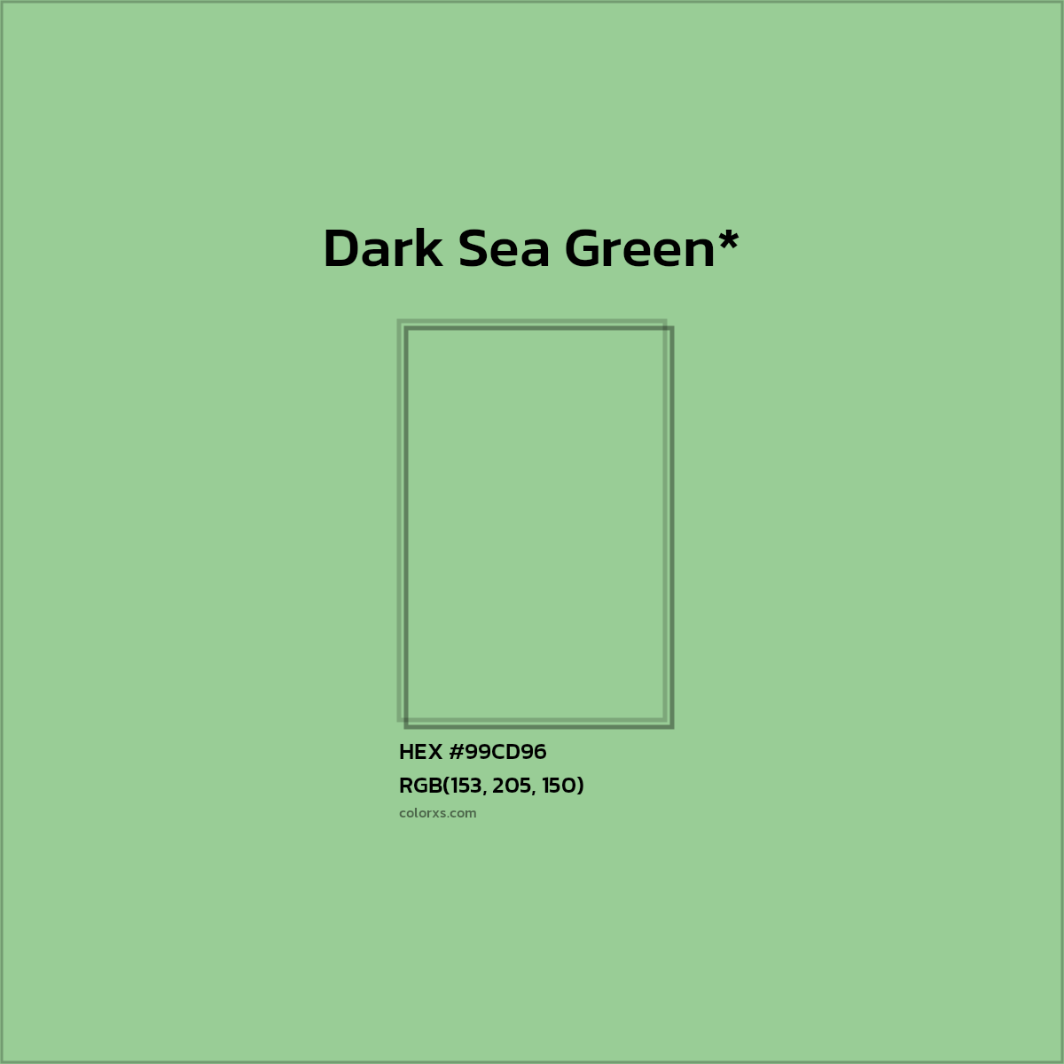 HEX #99CD96 Color Name, Color Code, Palettes, Similar Paints, Images