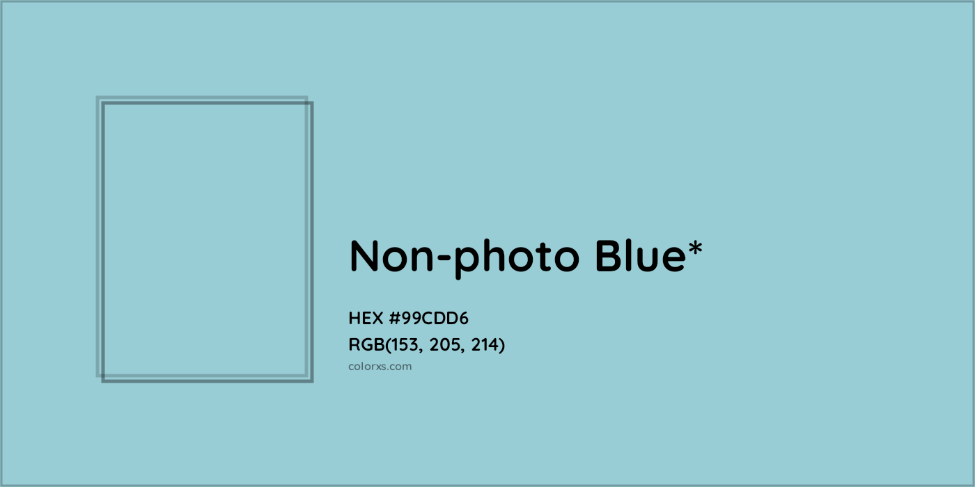HEX #99CDD6 Color Name, Color Code, Palettes, Similar Paints, Images