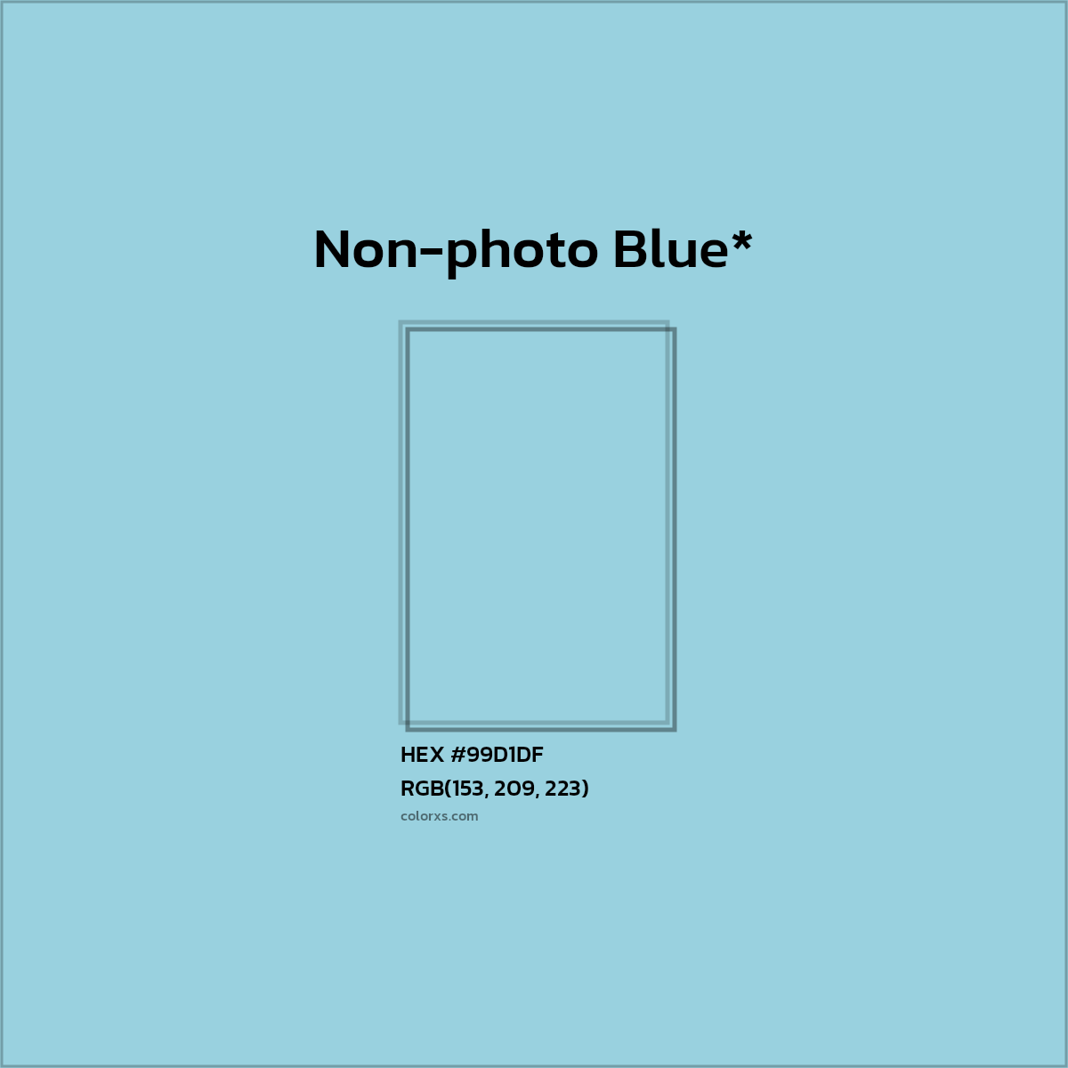 HEX #99D1DF Color Name, Color Code, Palettes, Similar Paints, Images