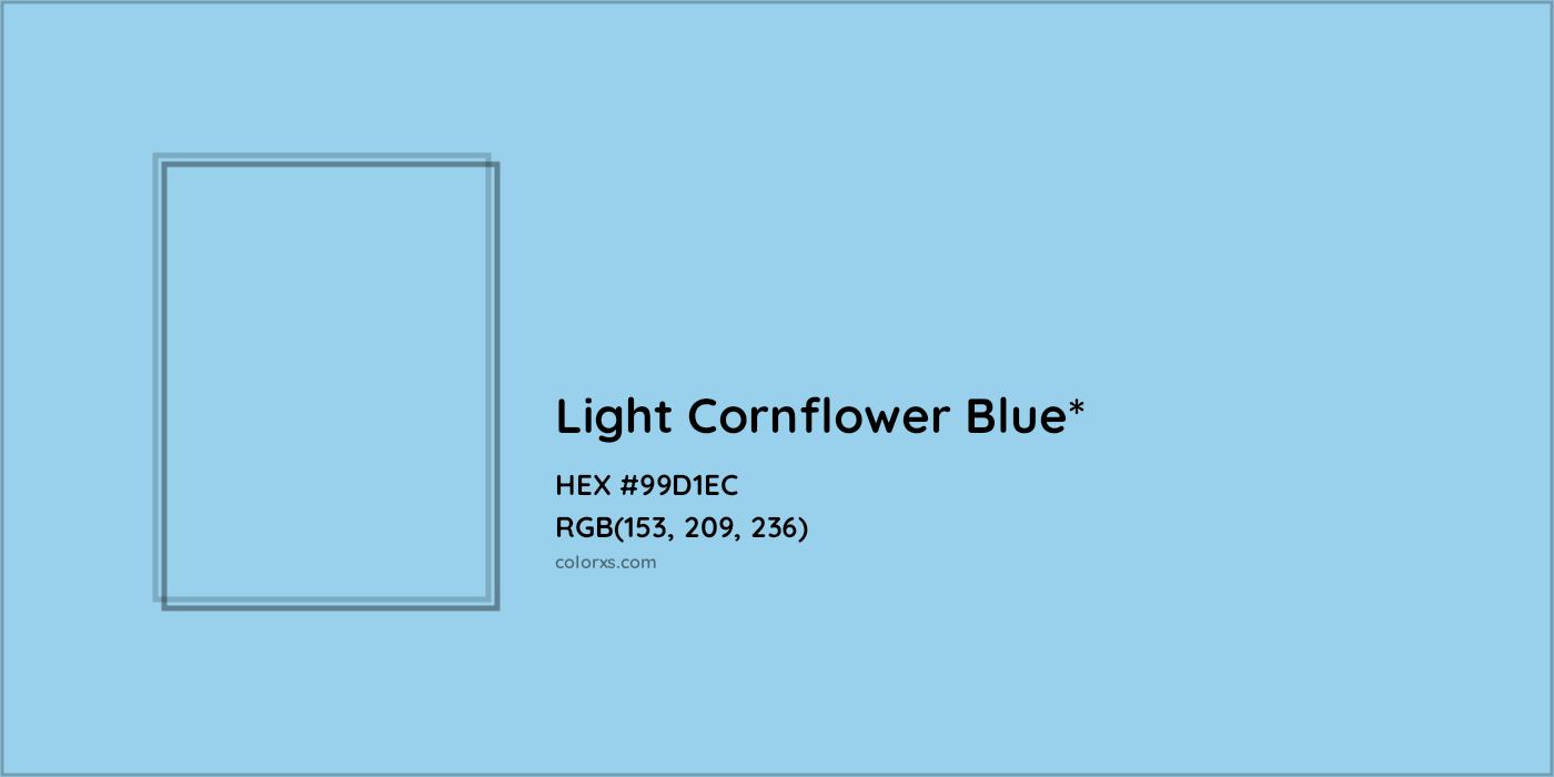 HEX #99D1EC Color Name, Color Code, Palettes, Similar Paints, Images