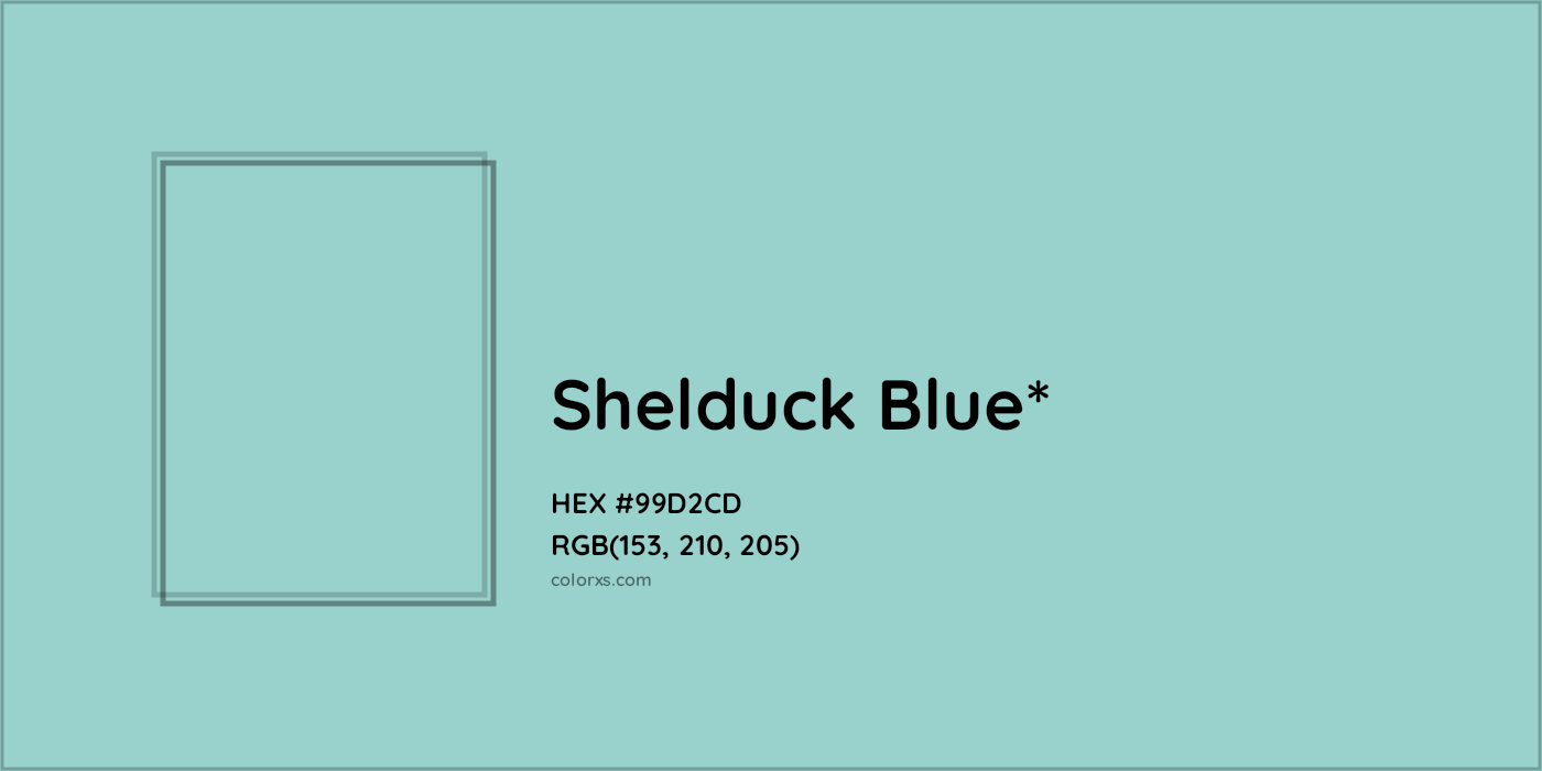 HEX #99D2CD Color Name, Color Code, Palettes, Similar Paints, Images