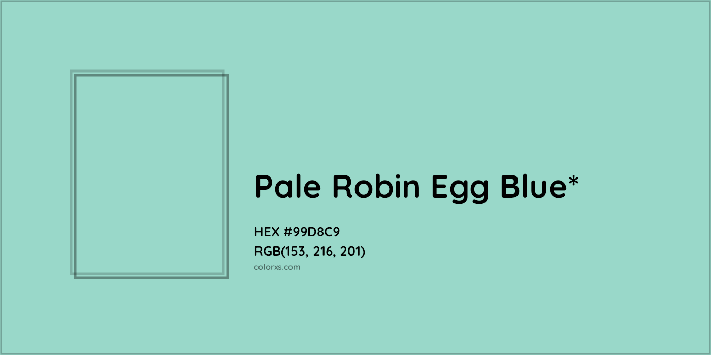 HEX #99D8C9 Color Name, Color Code, Palettes, Similar Paints, Images