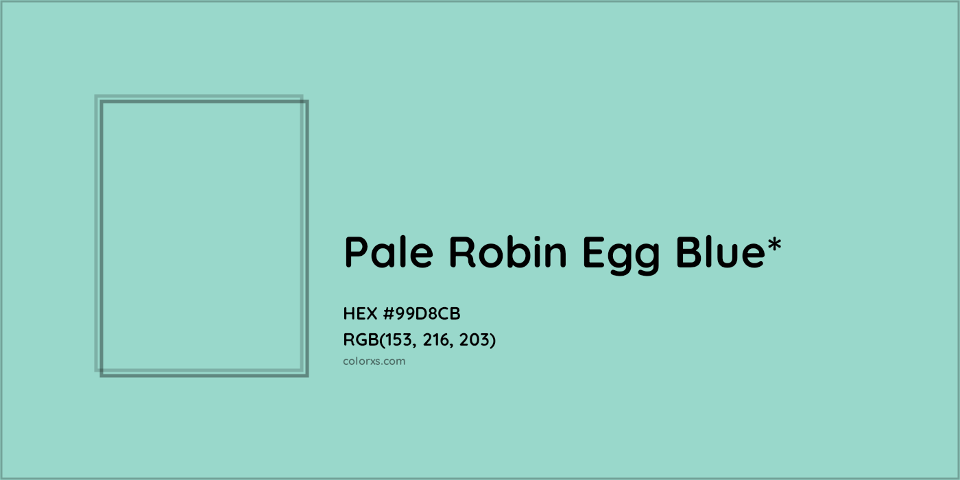 HEX #99D8CB Color Name, Color Code, Palettes, Similar Paints, Images