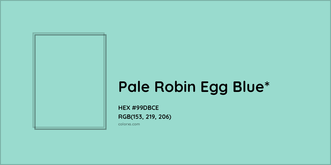 HEX #99DBCE Color Name, Color Code, Palettes, Similar Paints, Images