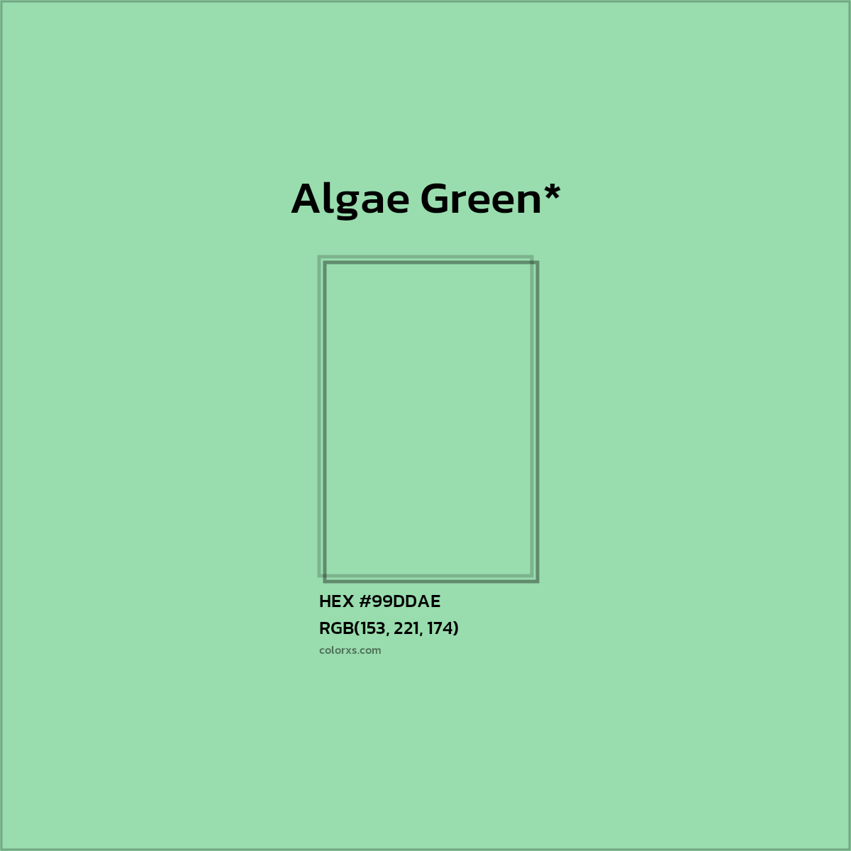 HEX #99DDAE Color Name, Color Code, Palettes, Similar Paints, Images