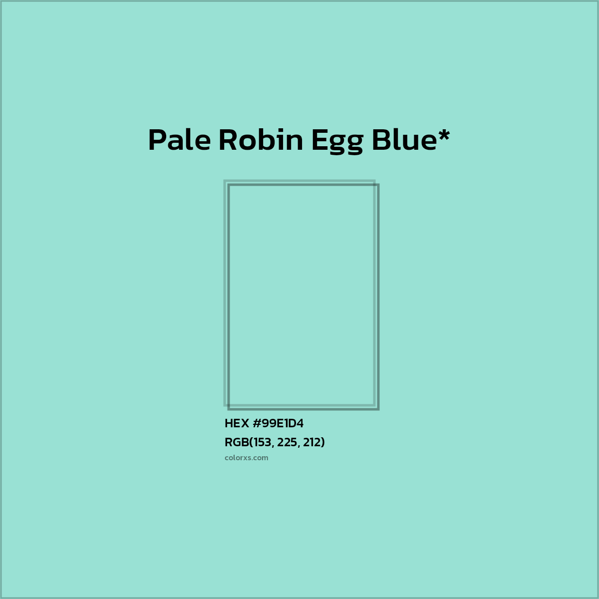 HEX #99E1D4 Color Name, Color Code, Palettes, Similar Paints, Images